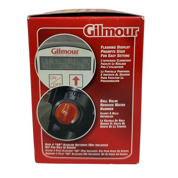 Gilmour Electronic Water Timer and Cycle Model 9408GF New In Box - Picture 4 of 6